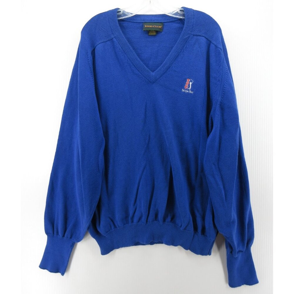 VINTAGE Izod Club Sweater XXL Tampa Bay TPC Golf Pullover 90s USA *